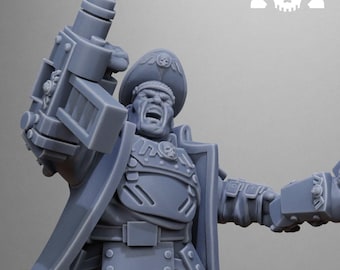 GrimGuard Armored Mutant Singles + Base(s) 16K | Impressions 12K UHD par StationForge | Guerre de tranchées | Infanterie rebelle | Templier de la Garde du Vide