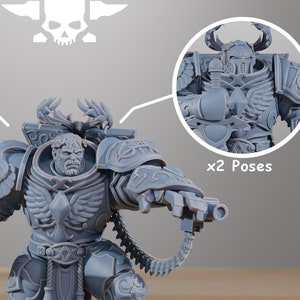 Socratis Archon + Base(s) by StationForge - Grimdark Future | Space Warriors | Imperial | Paladins | Primarch | Leader