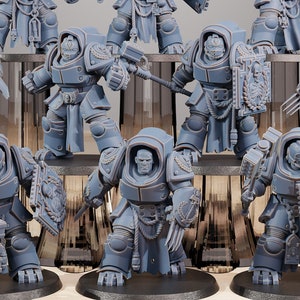 Socratis Legion Vanguard Melee (Set of 10) + Base(s) by StationForge Miniatures - Official Proxy | Adeptus Astarte | Termi | Leviathan