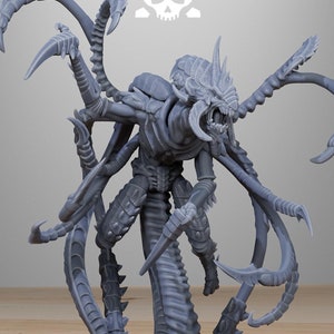 Xenarid Assassin 12K | 16K UHD by StationForge Miniatures - | Grimdark | Xenos | Alien | Neuro | Psyker | Synapse | Shadows In the Warp