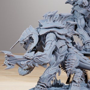 Xenarid Necrothorn (1 model) + basis(en) van StationForge - Xeno | Buitenaards wezen | Roofdier | Tiran | Bijenkorf | Alternatieve proxy