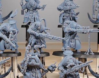 Grunts Raticus (11 unidades) de StationForge Miniatures - Grimdark Future / Carroñeros / Fanáticos de las Trincheras / Cruzada de Infantería