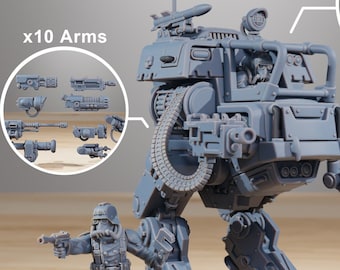 GrimGuard Walker MK2 + Base(s) 16K | 12K UHD Prints by StationForge | Trench Warfare | Rogue Infantry | Void Guard Templar