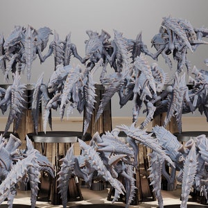 Xenarid Crawlers (Set of 10) 12K | 16K UHD by StationForge Miniatures - | Grimdark | Xenos | Alien | Neuro | Psyker | Synapse | Shadows Warp