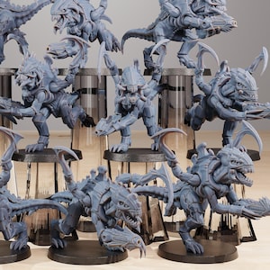 Xenarid Infantry 2.0 + Base(s) by StationForge - Xenos | Alien | Prime | Gaunts | Hive Lord | Leviathan | Neurotyrant | Screamer