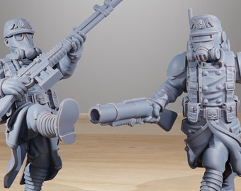 GrimGuard-infanteriesupplement + basis(en) 16K | 12K UHD-prints van StationForge | Loopgravenoorlog | Schurkeninfanterie | Tempeliers: leegtebewaker