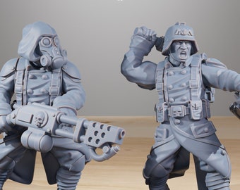 GrimGuard-infanteriesupplement + basis(en) 16K | 12K UHD-prints van StationForge | Loopgravenoorlog | Schurkeninfanterie | Tempeliers: leegtebewaker