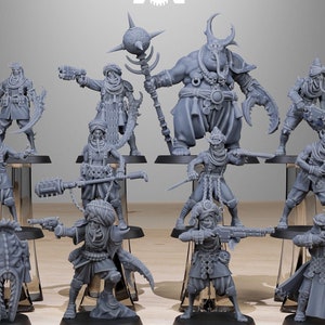 Corrupted Guard Lechers (Set of 12) + Base(s) 16K | 12K UHD Prints by Station Forge Miniatures