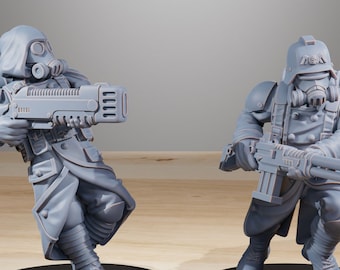 GrimGuard-infanteriesupplement + basis(en) 16K | 12K UHD-prints van StationForge | Loopgravenoorlog | Schurkeninfanterie | Tempeliers: leegtebewaker