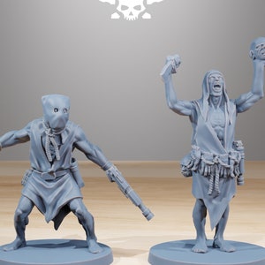 Corrupted Guard Fanatics Rioters (Set of 2) + Base(s) by StationForge Miniatures - Imperial | Chaos Guardsmen | Heretic Renegades