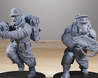 GrimGuard-infanteriesupplement + basis(en) 16K | 12K UHD-prints van StationForge | Loopgravenoorlog | Schurkeninfanterie | Tempeliers: leegtebewaker