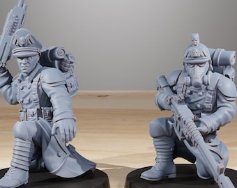 GrimGuard-infanteriesupplement + basis(en) 16K | 12K UHD-prints van StationForge | Loopgravenoorlog | Schurkeninfanterie | Tempeliers: leegtebewaker