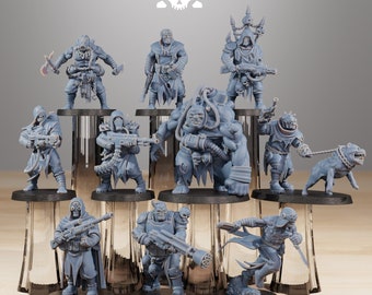 Corrupted Guard Nomads (Set of 10) | Chaos Space Navy | Kill Squad | Mutant Pirate | GrimGuard | High Detail 8k Resin Print by Station Forge