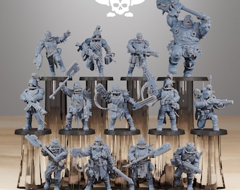 Corrupted Guard Forsaken (Set of 13) + Base(s) 16K | 12K UHD Prints by Station Forge Miniatures