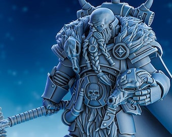 Stormbringer Ulfrik Thunder Voice - 12K/16K UHD - di DakDak Miniatures - Grimdark / / / /