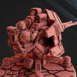 Salamander Heavy Support Turret 12K UHD von DakkaDakka Miniatures | Grimmdark Zukunft | Feuereidechse | Raum Krieger | Marine Ritter