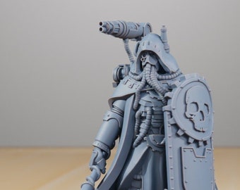 Legionario carroñero / Sacerdote tecnológico de Marte / Comandante de la Legión / Lancero humanoide mecánico / Impresión de resina de alto detalle de 8k de Station Forge