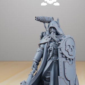 Legionario carroñero / Mars Tech Priest / Legion Lord Commander / Mech Humanoid Spearman / Impresión de resina de alto detalle de 8k por Station Forge imagen 1