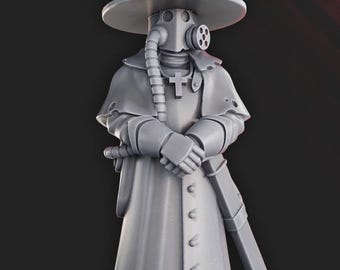Sacerdote Torquemada + Base(s) 12K / 16K UHD de DakDak - Trench Templars + Dieselpunk + Tabletop Wargames + Conquistador + Plague Doctor