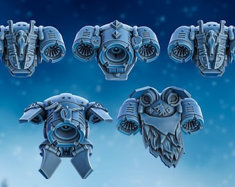 5 Stormbringer Jump Jets - 12K/16K UHD - di DakDak Miniatures - Grimdark / Vikings / / /