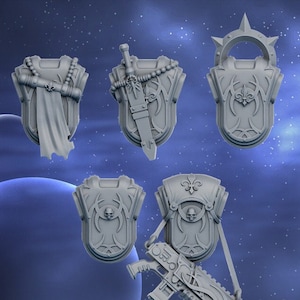 Silver Moon Daughters Backpack by DakkaDakka Miniatures - Grimdark Future | Sororitas | Sisters | Nuns | Silence | Angels | Gothic | Adepta