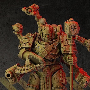 Full Metal Brotherhood Alloy Master by DakkaDakka Miniatures - | Grimdark Future | Techmarine | Iron Warriors | Astartes | Engineer