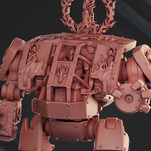 Salamander Dreadscout 12K UHD by DakkaDakka Miniatures | Grimdark Future | Fire Lizard | Space Warriors | Marine Knights