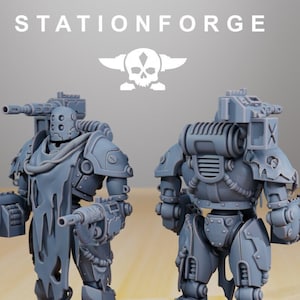 Scavenger Droitex MK2 Gunner (Set of 1) - | Mars Priest Droid War Machine Lancer Post Apocalyptic | 8k High Detail Print by StationForge