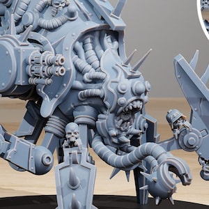 Générateur d'essaims Pythonicus + socle(s) par Station Forge Miniatures - Machine Cult | Cultistes de Mars Tech | Robot noir | L'avenir de Grimdark