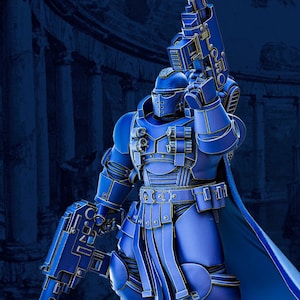 Legio Prima Victrix - Tacet Vestiga Lieutenant by DakkaDakka Miniatures - Grimdark | Sci-fi Future | Ultra Space | Marine Warriors