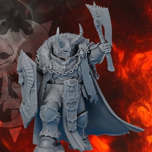 Indivisible Legion Gorr The First Traitor by DakkaDakka Miniatures - | Grimdark Future | Space Sci-Fi Knights | Heretic Cultists | Chaos