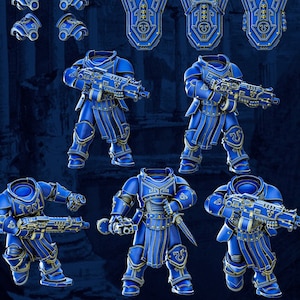 Legio Prima Victrix - Princeps Cohorte Infantry Squad (Set of 5) by DakkaDakka Miniatures - Grimdark | Sci-fi Future | Ultra Space