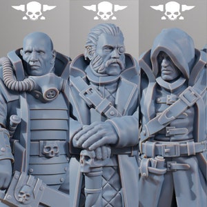 National Guard Royals + Base(s) by StationForge - Grimdark Future | Sci-fi | Wargames | Miniature Proxy | Inquisitors | GrimGuard | Imperial