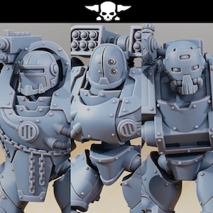 Kit de construcción Scavenger Exutar - / Droide Sacerdote Tecnológico de Marte, Lancer Máquina de Guerra Postapocalíptica / Impresión de alto detalle de 8k por StationForge