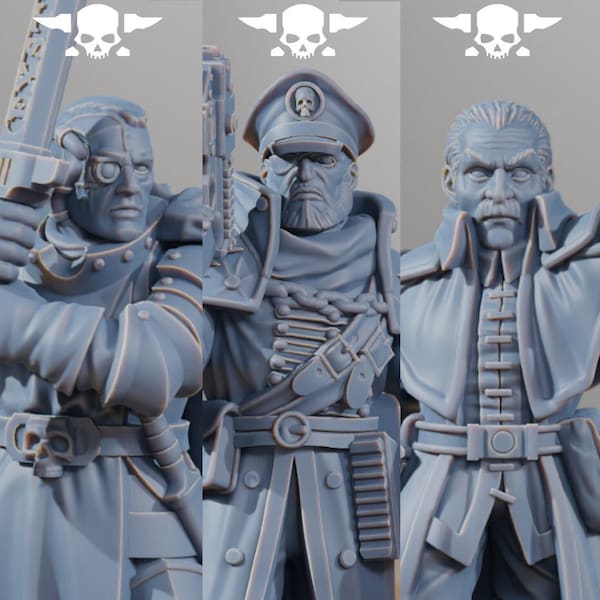 National Guard Royals + Base(s) by StationForge - Grimdark Future | Sci-fi | Wargames | Miniature Proxy | Inquisitors | GrimGuard | Imperial