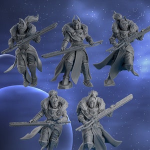 Moon Blades (Set of 5) by DakkaDakka Miniatures - Grimdark Future | Adepta Sororitas | Silence | Battle Angels | Gothic Nuns |