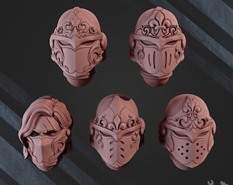 5 War Sisters Head Bits Valiant Heart (set van 5) | OFFICILE PREMIUM 8K-RESOLUTIEminiaturen van Dakka Dakka Miniatures