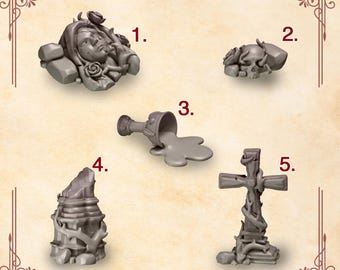 Crimson Lord Basing Bits 16K | 24K UHD by Greytide Studios Conversion Bits |  Heralds | Space Knights | Grimdark Tabletop Wargaming