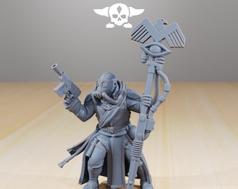 GrimGuard キュレーター + ベース 16K | StationForge による 12K UHD プリント | 塹壕戦 | ローグ歩兵 | ヴォイドガード テンプラー