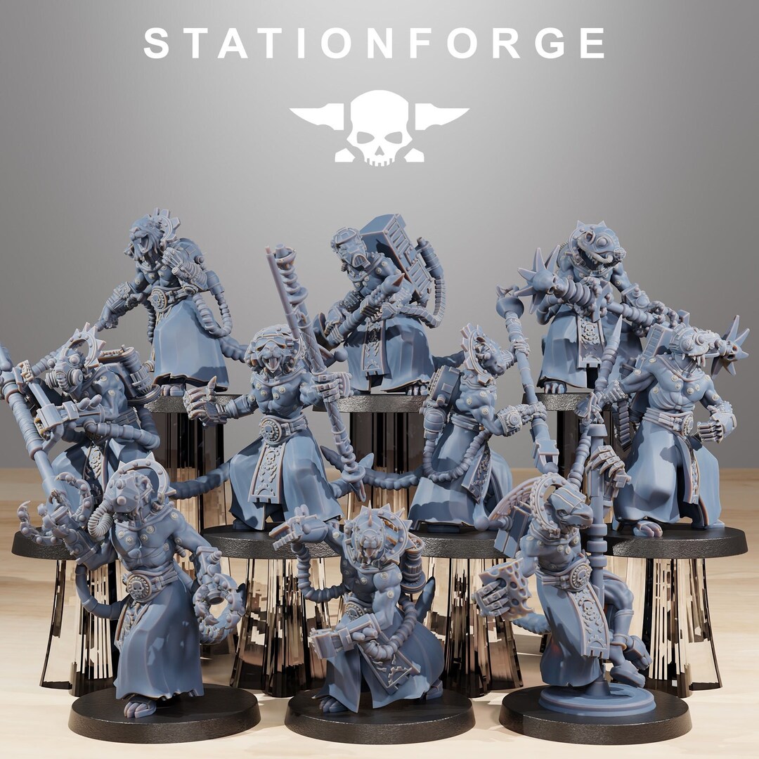 Raticus Zappers set of 10 16K UHD Stationforge Miniatures Grimdark ...