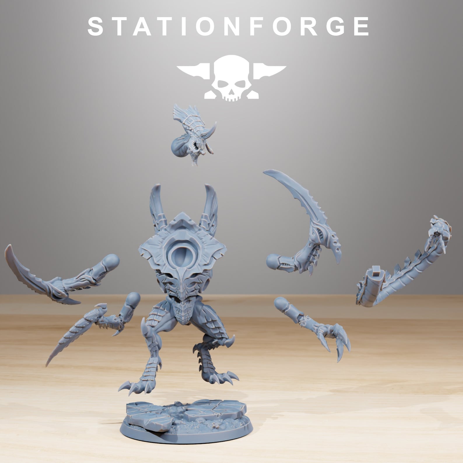Xenarid Nyxar Predator + Base(s) by Stationforge - Xenos | Alien ...