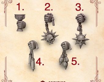 Crimson Lord Relics Kit 16K | 24K UHD von Greytide Studios Umwandlung Bits |  Herolde | Raum Ritter | GrimmDark Tabletop Wargaming