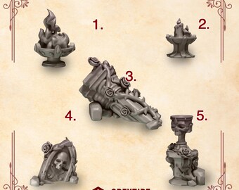 Crimson Lord Basing Bits 16K | 24K UHD by Greytide Studios Conversion Bits |  Heralds | Space Knights | Grimdark Tabletop Wargaming