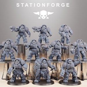 Socratis Doom Reaper Vanguards (10er-Set) von StationForge Miniatures | Adeptus Astarte | Alternative | Terminatoren