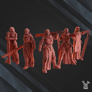 Poenitentiam Battle Sisters (Set of 5) | OFFICIAL PREMIUM 8K RESOLUTION Miniatures by Dakka Dakka