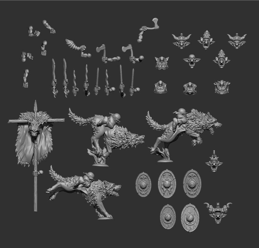 Reaper Warlord 14189 GOBLIN BEAST RIDER