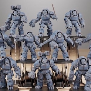 Socratis Legion Vanguards (Set of 10) by StationForge Miniatures - Official Prints | Adeptus Astarte | Alternative | Terminators | Leviathan