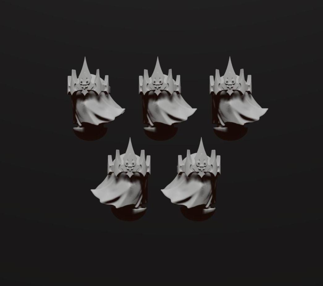 Sisters of Woe Head (Set of 5) 12K | 16K UHD by DakkaDakka Miniatures - Order of Repentance | Grimdark | Sororitas | Imperium