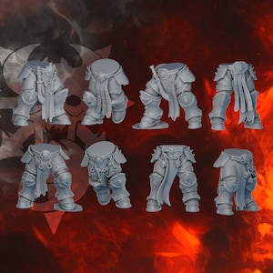 Indivisible Legion Infantry Assembly Kit (30 Pieces) by DakkaDakka Miniatures - | Upgrade Bits | Kitbash | Legs | Torsos | Capes