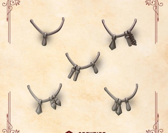 Colares dos Senhores Carmesins 16K | 24K UHD por Greytide Studios Conversion Bits | Arautos | Cavaleiros Espaciais | Jogos de Guerra de Mesa Sombrios